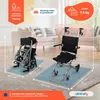 Clinicalfy Transportný invalidný vozík z hliníkovej Náhľad obrázku produktu 2