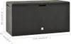 vidaXL Zahradní box antracit 114x47x60 cm Náhled obrázku produktu 6