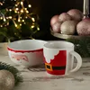 Frühstücksset Weihnachtsmann - Becher und Müslischale - Produktbild-Vorschau 5