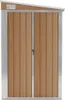 vidaXL Capannone attaccato Marrone 118x288x178 cm Acciaio Anteprima dell’immagine prodotto 3
