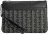 LACOSTE pochette  The Blend Clutch Monogram Noir Gris nero Anteprima dell’immagine prodotto 1