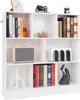 A white, multi-compartment bookshelf filled with various decorative items and books. Náhľad obrázku produktu