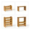 Relaxdays 10013871, 16 butel., Bambusowy, Drewno, Podłogowy Podgląd zdjęcia produktu 3