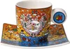 James Rizzi 4er Set Espressotassen mit Untertasse Porzellan Produktbild-Vorschau 2