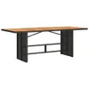 The Living Store 9-tlg. Garten-Essgruppe mit Kissen Schwarz Produktbild-Vorschau 5