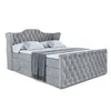 ALTDECOR Boxspringbett mit Fußteil, 2 Matratzen und Topper Produktbild-Vorschau 2