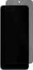 A screen protector is shown on top of a smartphone. Produktbild-Vorschau