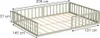 Letto per bambini Vitalispa Minno Grigio 205 x 145 cm senza Anteprima dell’immagine prodotto 3