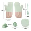 Ofenhandschuhe 6er Set, Topfhandschuhe Silikon, Lange Produktbild-Vorschau 2