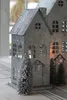 Laterne ZINKHAUS grau aus Metall H30cm Lichthaus Dekohaus - Produktbild-Vorschau 2