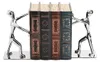 1Paar Edelstahl Man Buchstützen, rutschfest, dekorative Produktbild-Vorschau 5