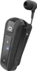 A black monaural Bluetooth headset with an in-ear earbud and a clip. Produktbild-Vorschau