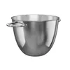 A silver mixing bowl with handles, isolated on a white background. Anteprima dell’immagine prodotto