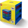 A LEGO 3-drawer storage rack shown on its packaging. Podgląd zdjęcia produktu