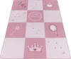 Kinder Teppich Kinderzimmer für Jungs und Mädchen Pink Produktbild-Vorschau 1