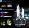 Promotional image for Xenon headlights, comparing them to halogen bulbs and showing improved visibility on a road at night. Podgląd zdjęcia produktu