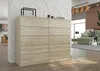 Komoda 160 cm 10 zásuvek skříňka FRAMIRE R-160-S10 sonoma Náhled obrázku produktu 8