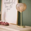 Tischlampe Metall und Glas Klimt Bernstein Produktbild-Vorschau 5