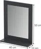 Kúpeľňové zrkadlo Vicco Vilda Šedá 40 x 50 cm, Model 55563 Náhľad obrázku produktu 2