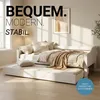 Homestyle4u Tagesbett 90x200 Ausziehbett Weiß mit Matratze Produktbild-Vorschau 16