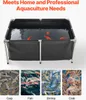 VEVOR Fischteich aus Segeltuch, 480 L Fischtank, faltbares Produktbild-Vorschau 6