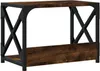 vidaXL Stojan na tlačiarne 2 police Smoked Oak 44x26x31,5 Náhľad obrázku produktu 6