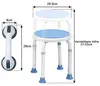 JOIEYOU Duschhocker Duschstuhl 360° Drehbarer Badhocker Produktbild-Vorschau 5
