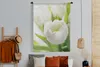 MuchoWow® Wandteppich Wandbehang Nahaufnahme einer weißen Produktbild-Vorschau 5