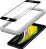 A screen protector and alignment frame for a smartphone, shown with the smartphone below. Produktbild-Vorschau