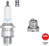 A product shot of a spark plug and its components, with a logo. Anteprima dell’immagine prodotto