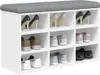 Panca per scarpe bianca 82x32x50 cm in materiale ligneo Anteprima dell’immagine prodotto 7