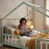 Kinderbett ’Treviolo‘ in Haus-Optik mit Rausfallschutz Produktbild-Vorschau 6