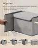 SONGMICS Aufbewahrungsbox mit Deckel, 3er Set, klappbar, Produktbild-Vorschau 5