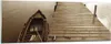 Bilder auf glas - Einteilig - Brücke Boot Sepia - 90x30cm - Produktbild-Vorschau 1