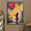 Wanddeko 60x80 cm - Banksy - Mädchen - Luftballon - Herz - Produktbild-Vorschau 5