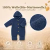 Engel Baby-Overall mit Kapuze, Holzknöpfen und Umschlag TOP Produktbild-Vorschau 3