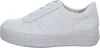 A side view of a white leather sneaker. Voir les images du produit