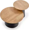 Set de 2 tables basses MALOMI chêne naturel/noir Voir les images du produit 2