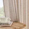 2 Stück Vorhänge Leinenoptik Boho Vorhang Lichtfilterung Produktbild-Vorschau 6