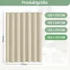 Faziango 1 Stück Outdoor Vorhang Gardinen 254 x 213 cm Produktbild-Vorschau 2