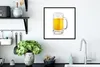 MuchoWow® Gerahmtes Poster Krug mit Bier auf weißem Produktbild-Vorschau 4