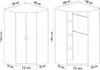 Moderner Kleiderschrank – 106 x 55 x 193 cm – matt – Produktbild-Vorschau 6