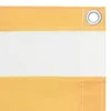 vidaXL Balkon-Sichtschutz Weiß und Gelb 75x600 cm Produktbild-Vorschau 3