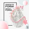 A decorative dragon egg figurine with a dragon emerging, adorned with pink floral elements and text. Voir les images du produit