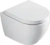 Wand-WC Set Rivo Tiefspüler ohne Spülrand kurz weiß Produktbild-Vorschau 1