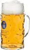 HB Glaskrug Isarseidel 0,5 L | Bierkrug aus Glas mit Produktbild-Vorschau 2