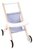Poppenbuggy - Grijs en blauw - Hout - Poppenwagen Productafbeelding-voorbeeld 1