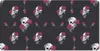 MuchoWow® Mauspad Mousepad Mädchen - Totenkopf - Rosen - Produktbild-Vorschau 1
