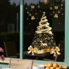 GKA XL Fensterbild goldener Weihnachtsbaum mit Renntier und Produktbild-Vorschau 2