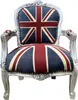 Casa Padrino Barock Kinderstuhl im Union Jack Design mit Produktbild-Vorschau 1